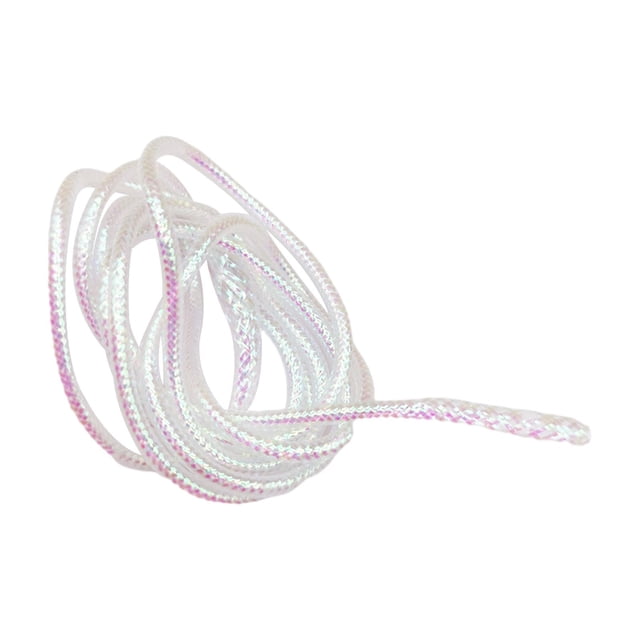 Materiales de atado de moscas de tubo Mylar de 4M, herramienta de bricolaje de 2/4/6mm, cordón holográfico , equipo fácil de 2 mm Sunnimix Tubo trenzado de Mylar