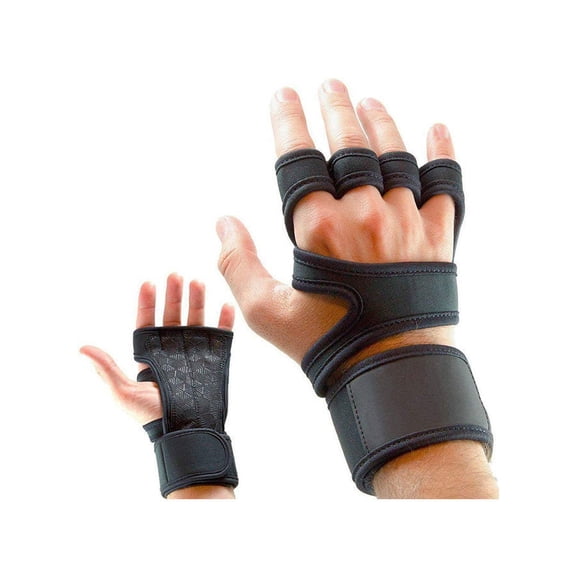 Sports Leather Padding Gloves XL ,Workout Gloves Weight Lifting Gym Gloves for Men Women Wrist Support Padded Adjustable & Ventilated Grip Palm Protection Exercise Fitness Gloves, Pull ups