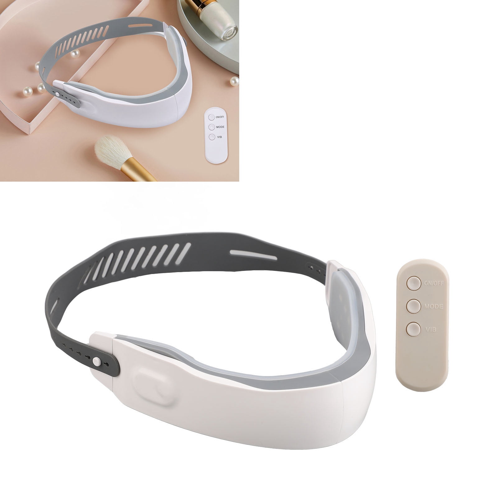 BOKYAN V Face Lifting Machine Microcurrent Skin Toning Device with Red Blue Light Therapy Cellulite Massager Facial Vibration for Double Chin Reduction Jawline Tightening and Face Lift Belt Included