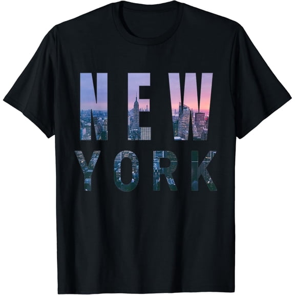 Urban New York City Skyline North America Souvenir Pride T-Shirt