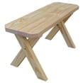 thumbnail image 4 of Yellow Pine Picnic Crossleg Bench Size 5ft, 6ft, 8ft, 4 of 20