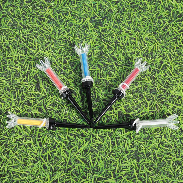 Bnineteenteam 5Pcs Golf Tees Multi-Color, Golf Tees Herramienta de Ayuda práctica de Entrenamiento magnético de plástico Duradero Ecomeon no