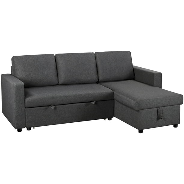 Easyfashion Sectional Sofa Gray Polyester Com - 96 Inch Sectional Sofa With Chaise Easyfashion Sectional Sofa Gray Polyester Com - 96 Inch Sectional Sofa With Chaise