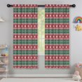 thumbnail image 5 of Blackout Kids Curtains,Red and Green Christmas Snowman Pattern Childrens Insulated Curtains Set Of 2,Bedroom Essentials,Toddler Room Decor 42"x63", 5 of 5