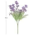 thumbnail image 5 of Visland 4PCS Artificial Fake Flowers Plastic Fake Flowers Home Decoration Window Box Decor, 5 of 7