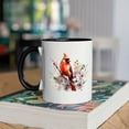 thumbnail image 4 of 1pc Cardinal Coffee Mug, 11oz Ceramic Cup with Elegant Red Bird Design, Microwave & Dishwasher Safe, Ideal for Home or Office Use, Unique Novelty Gift for Bird Lovers, 4 of 8