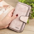 thumbnail image 1 of Portefeuille de Marque Femme Dame Sacs à Main Cuir Frotté Haute Qualité Pochette pour Dames Portefeuille Long Portefeuille Femme, 1 of 2