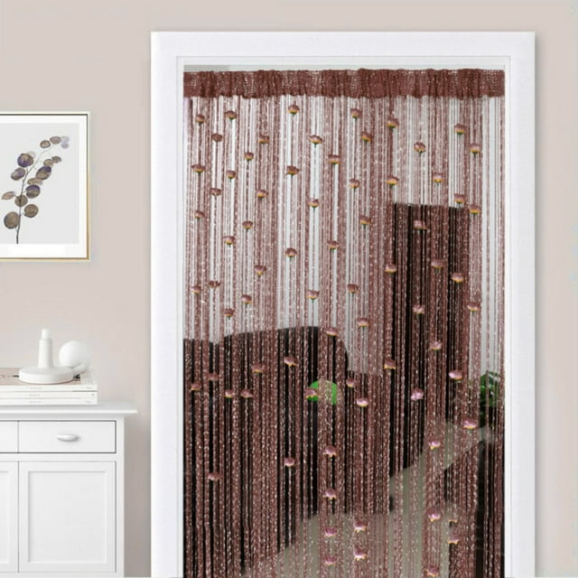 Rose Thread Door Curtain New 39x78 Inch String Curtain With Roses Room Divider Decoration Easy To Use And Door Frame Tassel Rose Thread Door Curtain For Door Home Decor