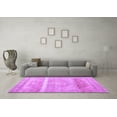 thumbnail image 3 of Ahgly Company Indoor Round Abstract Purple Contemporary Area Rugs, 8' Round, 3 of 4