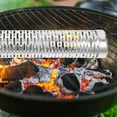 thumbnail image 4 of HAKIDZEL 1Set Durable Stainless Steel Smoking Tube Bbq Accessory 12.18X2.36X1.97in, 4 of 8
