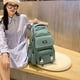 thumbnail image 2 of Mochila universitaria unisex Bolsa informal de gran capacidad Color sólido para estudiantes adolescentes Hugtrwg  Para estrenar, 2 of 9