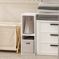 thumbnail image 2 of Furinno Reed 2-Tier Multipurpose Clothing & Closet Storage Organizer Shelf, 8-Inch Width, White, 2 of 7