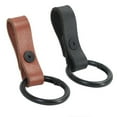 thumbnail image 1 of xinxixnxx 2 Pcs Porte-Clés en Cuir Auto Couleur Unie Réutilisable Détachable Contrôle de Porte Automobile Télécommande Porte-Clés Cadeau, 1 of 6