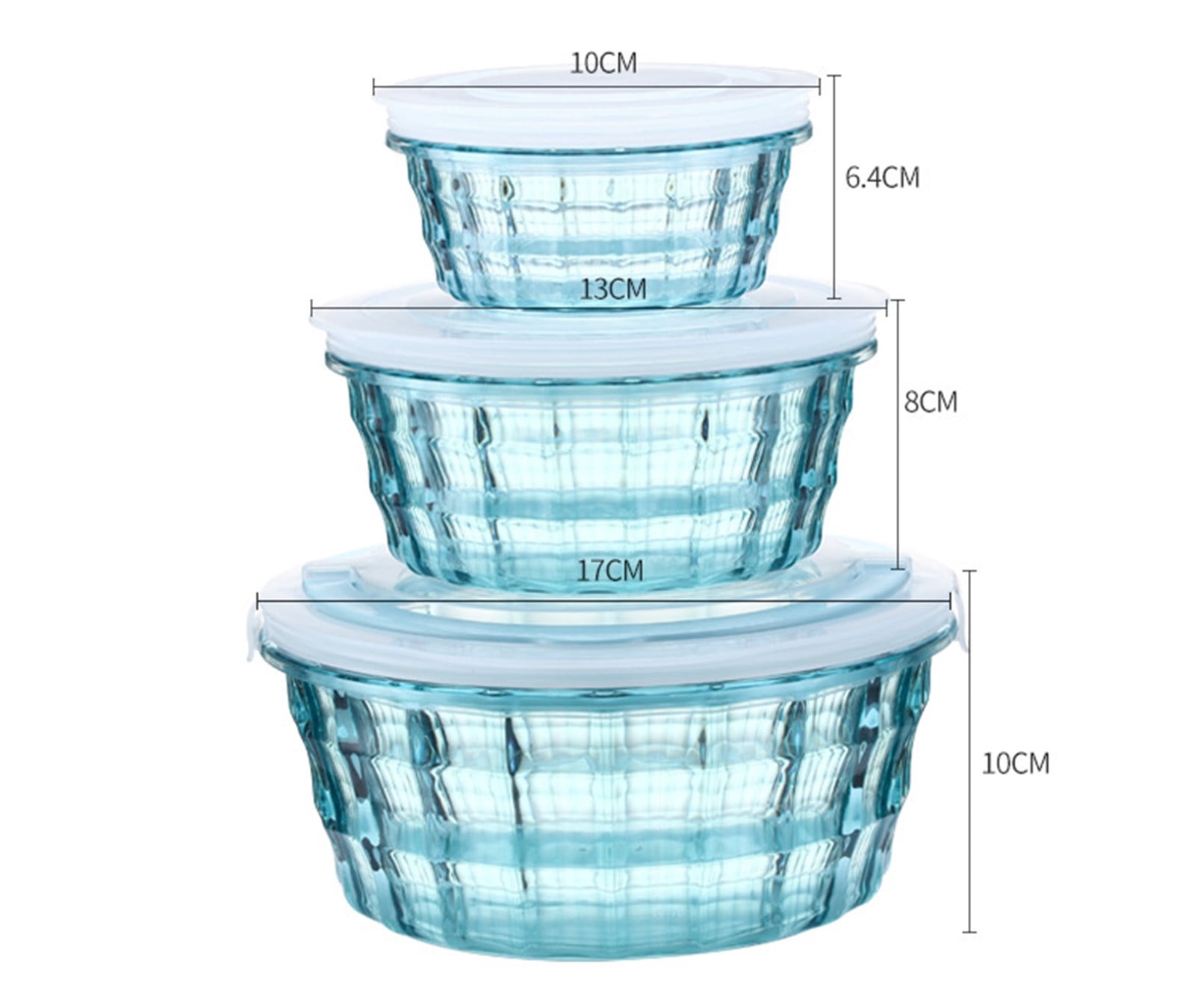 Zeceouar Straw Fresh-keeping Bowl With Lid Household Microwaveable Round Bento Box Lunch