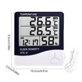thumbnail image 3 of Bdday Home Humidity Meter Indoor Dry And Wet Electronic Clock Thermograph Intelligent Industrial Digital Display Temperature And Humidity Meter, 3 of 6