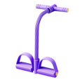 thumbnail image 1 of Siruishop Pedal Resistance Band ,Exercise Band Fitness Equipment Multipurpose ,10 Tube Pull Rope Tension Rope for Back Abdomen Home Gym violet, 1 of 8