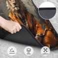thumbnail image 3 of Sikiie Jungle Meditating Lion Car Foot Mat Set of 4 Pieces Basics Universal Fit Rubber Carpet Floor Mats For Car SUV Van & Truck, 26.8"L x 17.3"W (Front), 13"L x 17.3"W(Rear), 3 of 6