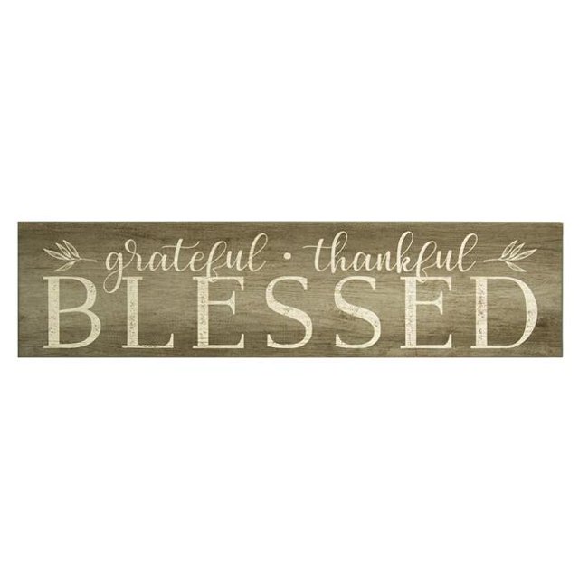 Home Roots 321210 Grateful, Thankful, Blessed Wall Art