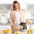 thumbnail image 4 of Pohl Schmitt Deco-Line Electric Citrus Juicer Machine Extractor - Large Capacity 34oz (1L) Easy-Clean, Featuring Pulp Control Technology, 4 of 6