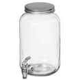 thumbnail image 5 of Basicwise 2-Pcs Versatile Glass Drink Dispenser Set with Metal Stand and Stainless Steel Spigots - Ideal for Serving Beverages, Water, Lemonade and Juice at Picnics, Camping Trips, Wedding and Parties, 5 of 10