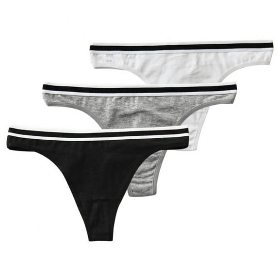 Baywell 3 Pieces Thongs for Women, Seamless Thongs for Women, Thong Underwear for Women, No Show Thongs for Women