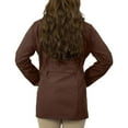 thumbnail image 5 of Panda Uniform by HeedFit Women's 29" Tailored Lab Coat – 8XL Chocolate, 5 of 6