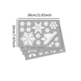 thumbnail image 4 of Adhesivos para ventana con copos de nieve navideños, pegatinas de copos de nieve blancos, calcomanías de copos de nieve navideños para dormitorio,, 4 of 8