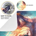 thumbnail image 2 of Wolf Head Blue Dish Drying Mat Dish Drainer Rack Mats Water Absorbent Non-Slip Easy Clean Heat Resistant for Kitchen Counter, 2 of 8