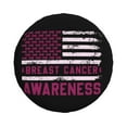 thumbnail image 2 of DouZhe Waterproof Spare Tire Cover, Breast Cancer Awareness Prints Adjustable Wheel Covers Fit for Jeep Trailer RV SUV Car, 14 inch, 2 of 7