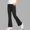 Black, variant on Kids Flare Pants For Boys Girls (For 4-12), Stretch Lightweight Fabric Solid Color Elastic Waist Wide Leg Casual School Bottoms For Kids Gray 14-15 Years