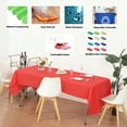 thumbnail image 2 of (4 Pack) Red Premium Rectangle Heavy-Duty Plastic Table Covers ( Reusable), 2 of 6