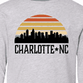thumbnail image 4 of Inktastic Charlotte North Carolina Skyline Long Sleeve Youth T-Shirt, 4 of 5