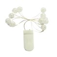 thumbnail image 4 of Guirnalda de luces LED de 2 metros con forma de bola plateada, resistente al agua, para árbol de Navidad, boda, decoración del hogar, funciona con USB o pilas, 4 of 4