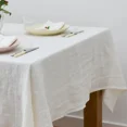 thumbnail image 2 of Mantel de lino 100% puro para el hogar, cubierta de mesa de lino Natural rectangular clásica para comedor, fiesta, vacaciones, decoración de cocina, 2 of 5