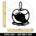 thumbnail image 2 of Caramel Candy Apple Self-Inking Rubber Stamp Ink Stamper - Yellow Ink - Mini 1/2 Inch, 2 of 7