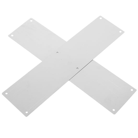 Pawsdot 1Set Durable Stainless Steel Door Kick Plate Silver Metal Door Protector with Easy Installation