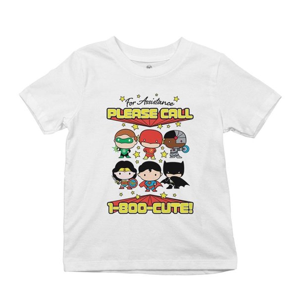 Playera Fan Army Justice League Talla 10 please call manga corta blanco