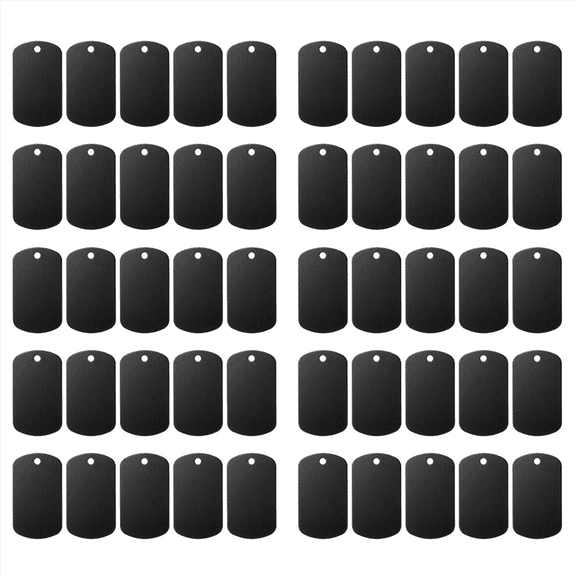 Aluminum Stamping Blanks Engraving Blank Tags 50 Pack, Laser Engraving Blanks Tags, Metal Business Card, DIY Projects,2set x engraving blanks