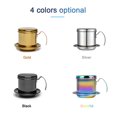 thumbnail image 4 of Yeacher Vietnamese Coffee Filter Stainless Steel Vietnamese Coffee Maker Portable Coffee Drip Maker Gravity Insert, 4 of 7