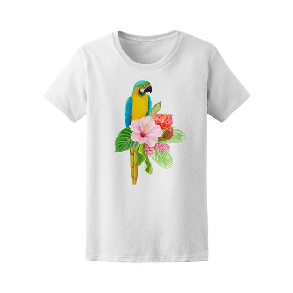 Decorative Parrot T-Shirt Women -Image by Shutterstock, Female XX-Large