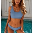 thumbnail image 4 of Woman Bathing Suit Knitted 2PCS Handmade Quick Dry Swimming Suit Beach Swimsuit, 4 of 10