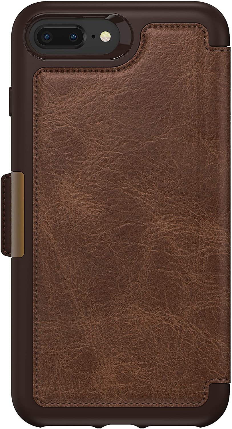 Otterbox Strada Series Leather Folio Case For Iphone 8 Plus And Iphone 7 Plus Espresso Walmart