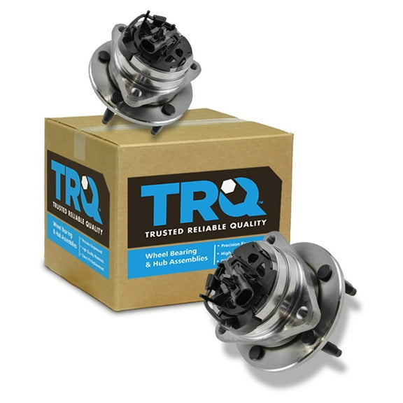 TRQ Front Wheel Hub & Bearing Pair Set for Malibu Aura G6 w/ ABS 5 Lug BHA53483 Fits select: 2004-2012 CHEVROLET MALIBU, 2005-2010 PONTIAC G6