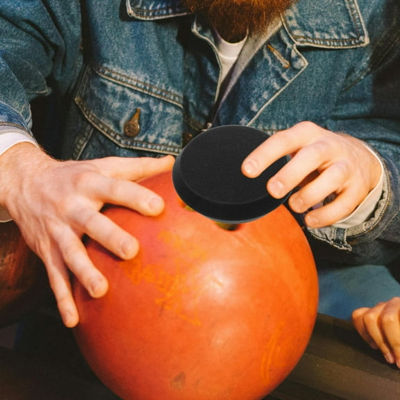 Raindrops 2pcs Bowling Polishing Sponge Pads Multipurpose Polishing Pads Round Polishing Pads Bowling Ball Polishing Sponge Bowling Accessories