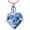 Blue, variant on My Best Friend Heart Shape Pet Memorial Urn Necklace Paw Print Urn Memorial Keepsake Cremation Jewelry for Dog Cat Pet Gift