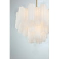 thumbnail image 3 of ADD-306-AG-WH Crystorama Lighting Addis - 6 Light Chandelier-14 Inches Tall and 19.75 Inches Wide-Aged Brass Finish-White Glass Color, 3 of 13