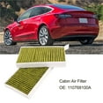thumbnail image 3 of Air Filter, Easy Using 110768100A 2PCS Exquisite Workmanship Cabin Air Filter  for  2017 To 2023, 3 of 7