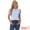 Light Blue, variant on Women's Polka Dots Mesh Peter Pan Collar Blouses XXXL Navy Blue