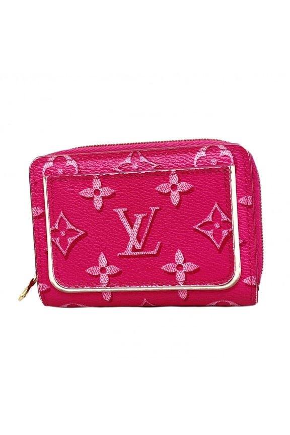 Pre-Owned Louis Vuitton Monogram Fall For You Portefeuille Lou Wallet M81472 Fuchsia Women's