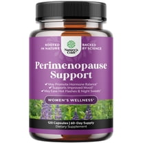 Complete Perimenopause Supplement for Women - Multibenefit Menopause Ease for Women with Maca Root Vitex Berry & Black Cohosh for Hot Flashes Night Sweats Hormone Balance and Mood Support - 120 Count
